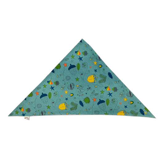 BABY ACORN PRINT TRIANGLE SCARF