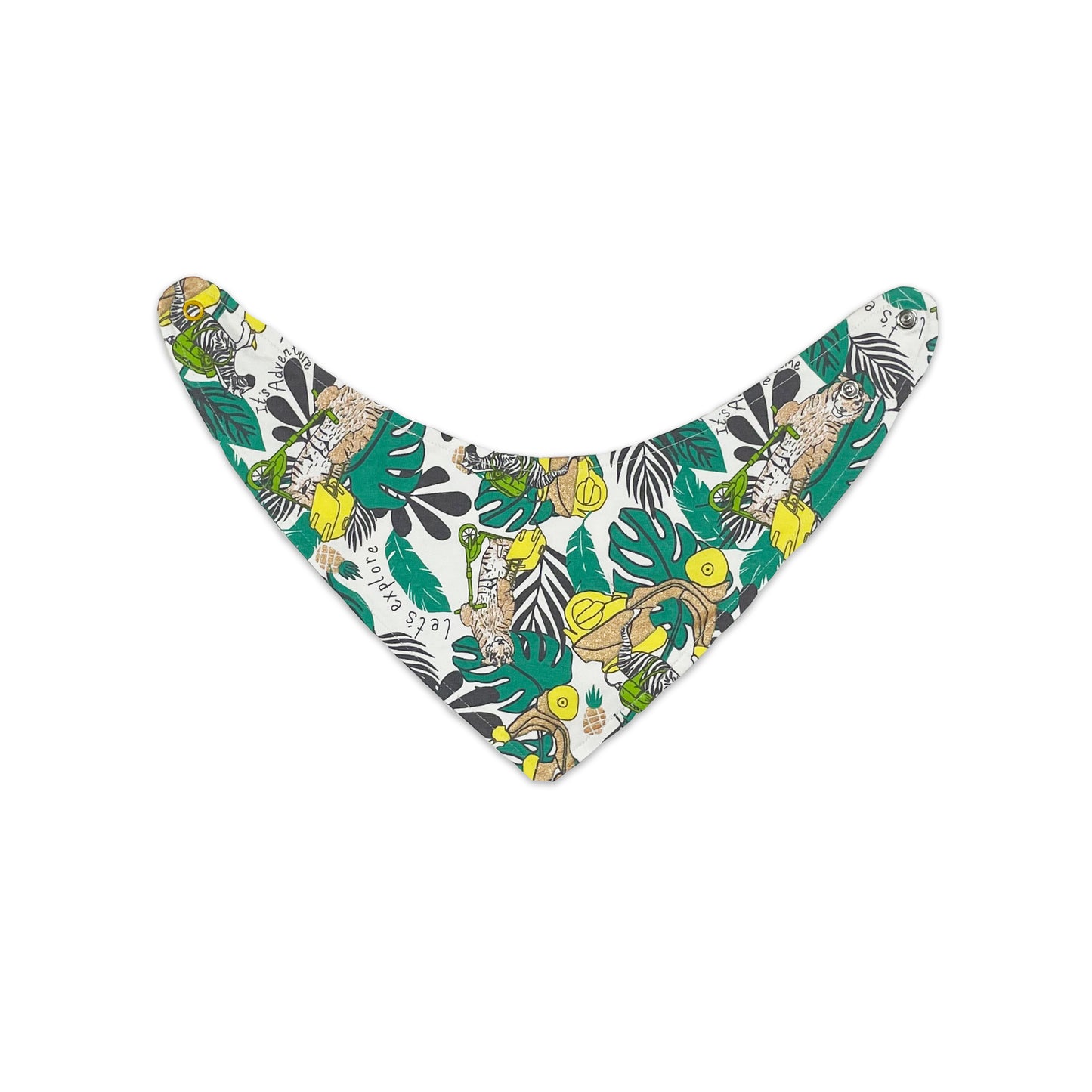 BABY JUNGLE PRINT BIB