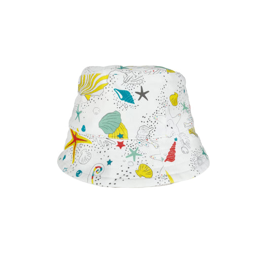 SEAHORSE PRINT BUCKET HAT