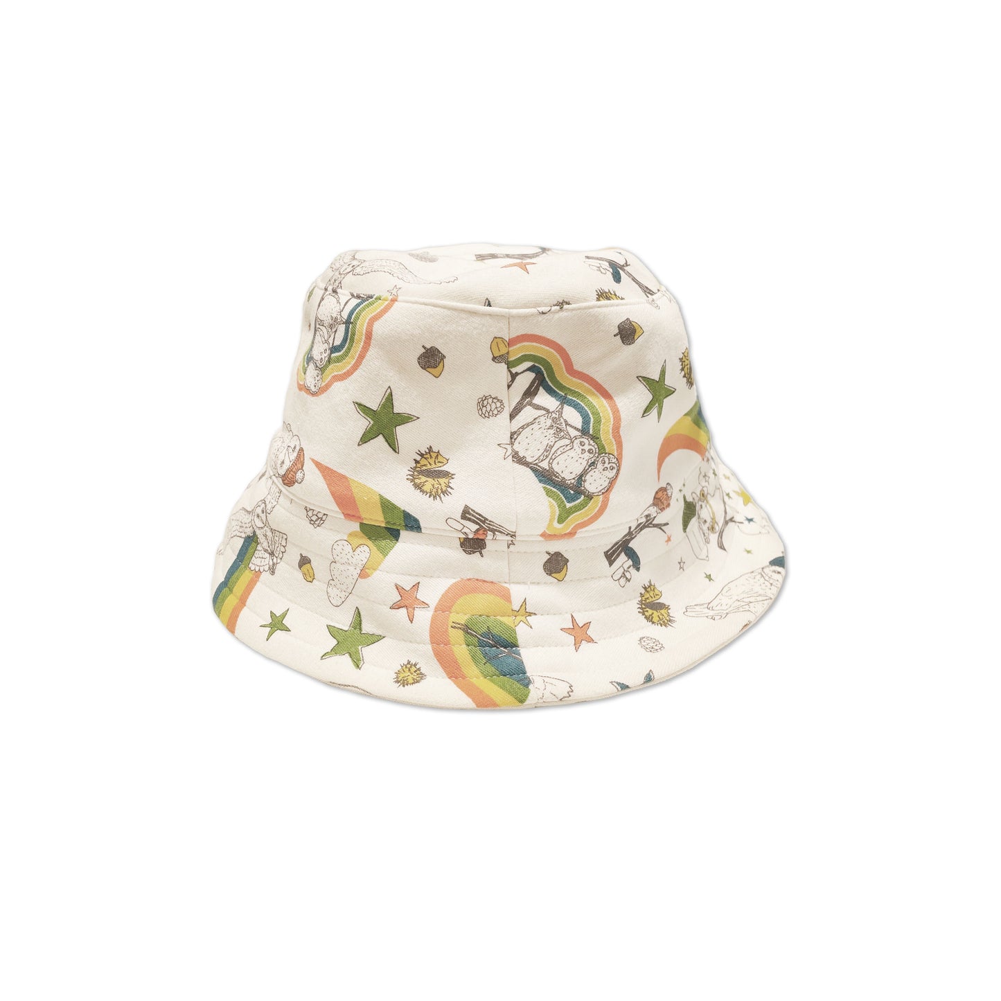 OWL PRINT BUCKET HAT