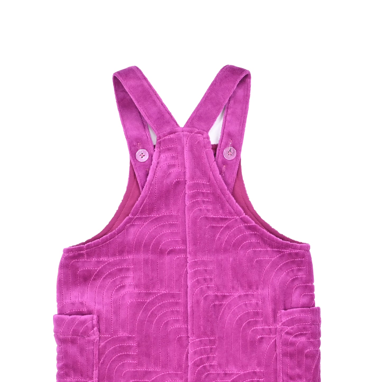 BABY VELOUR RAINBOW EMBROIDERED JUMPSUIT