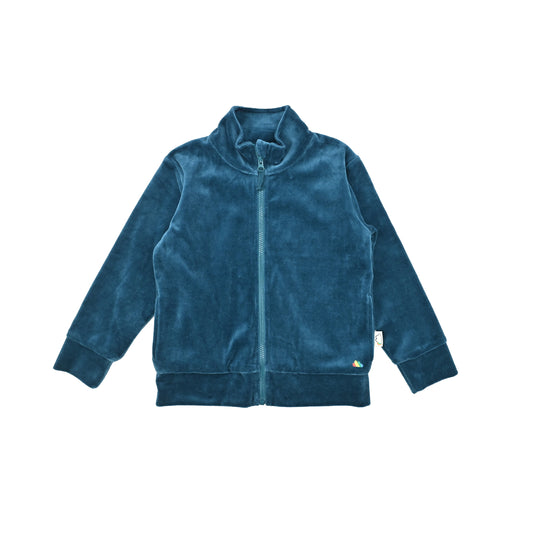 KIDS VELOUR ZIPPED JACKET