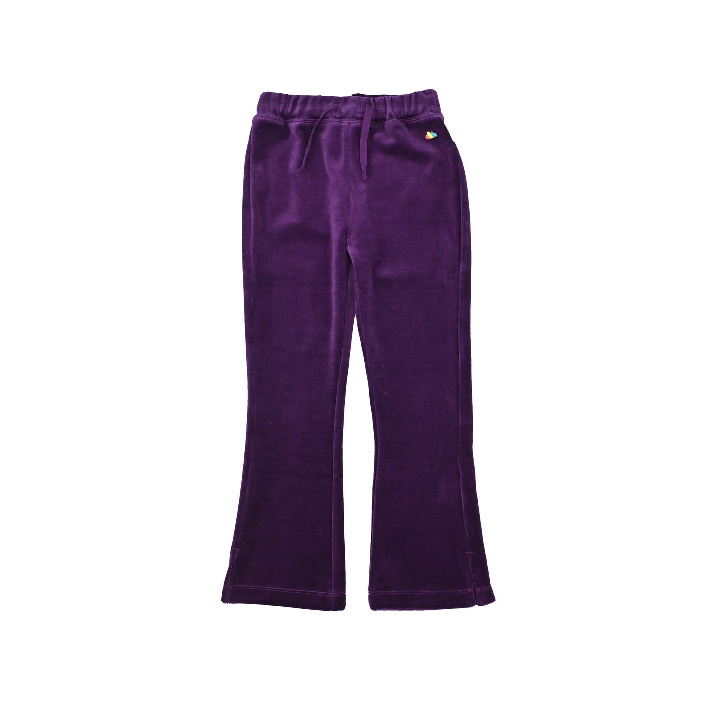 KIDS VELOUR BOOT CUT PANTS