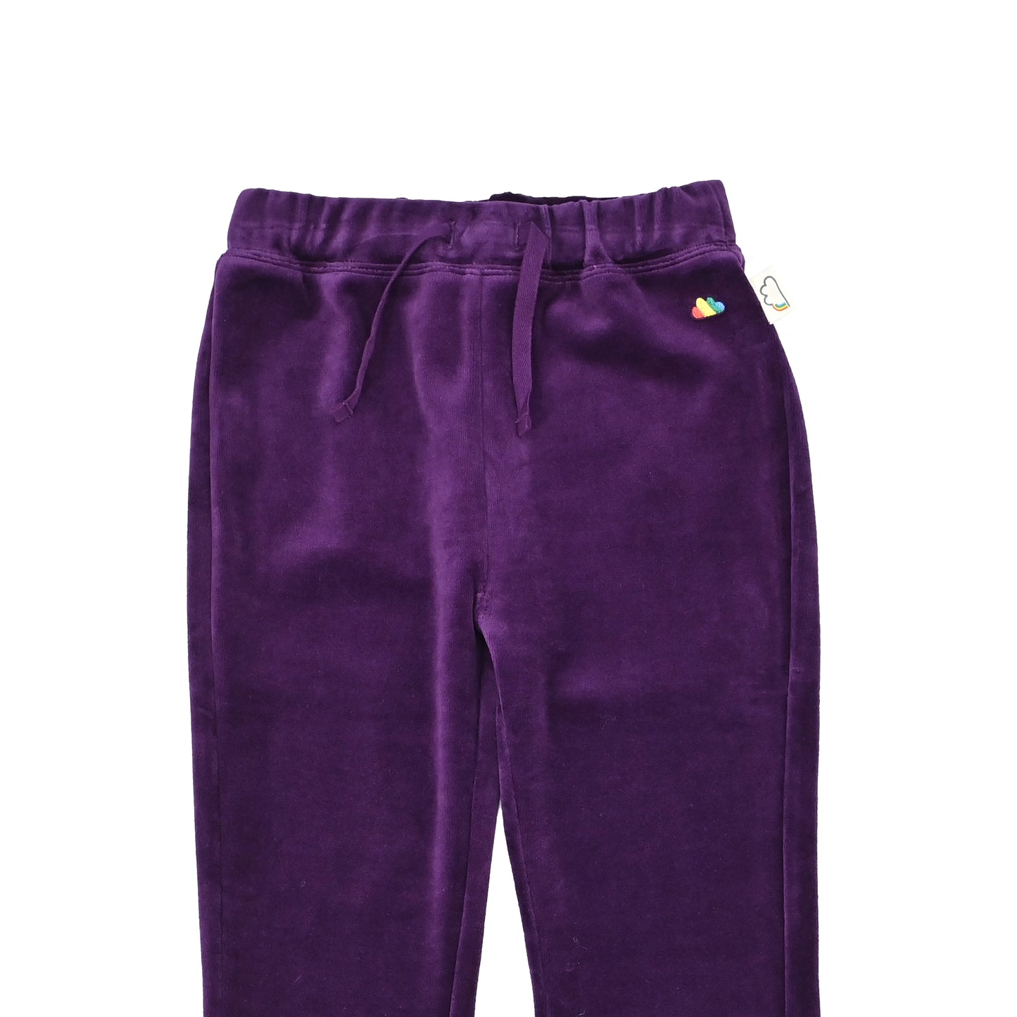 KIDS VELOUR BOOT CUT PANTS