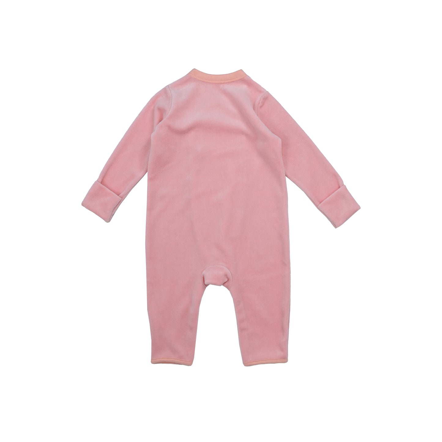 BABY VELOUR RABBIT LONG-SLEEVES PLAYSUIT