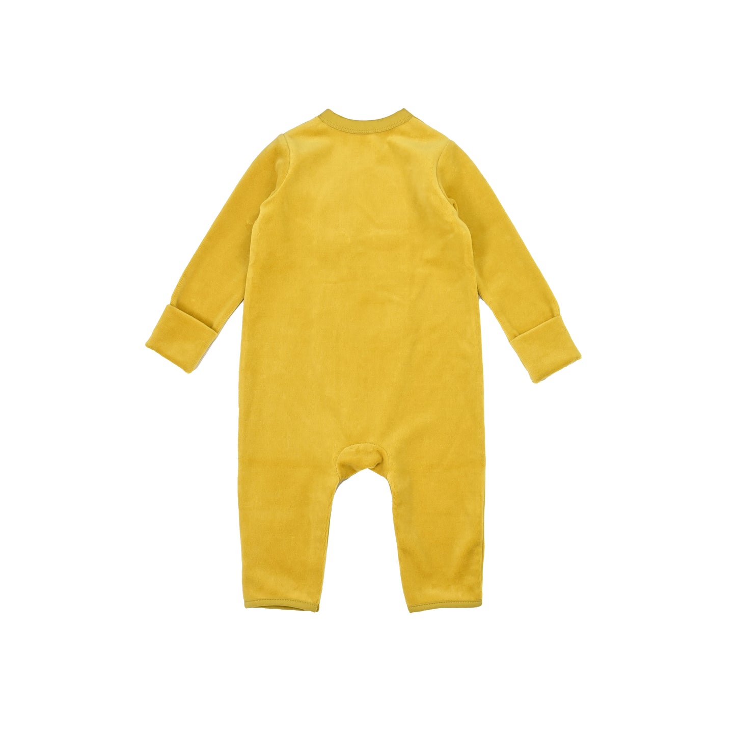 BABY VELOUR RABBIT LONG-SLEEVES PLAYSUIT