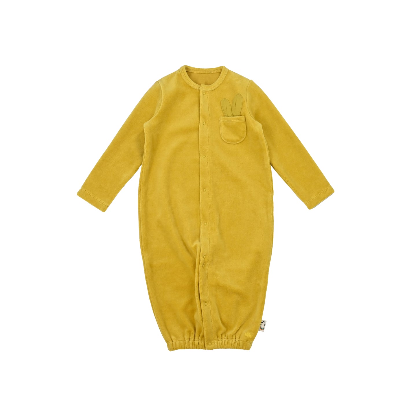 BABY VELOUR TWO-WAY KIMONO OR PLAYSUIT