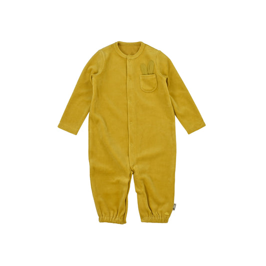 BABY VELOUR TWO-WAY KIMONO OR PLAYSUIT