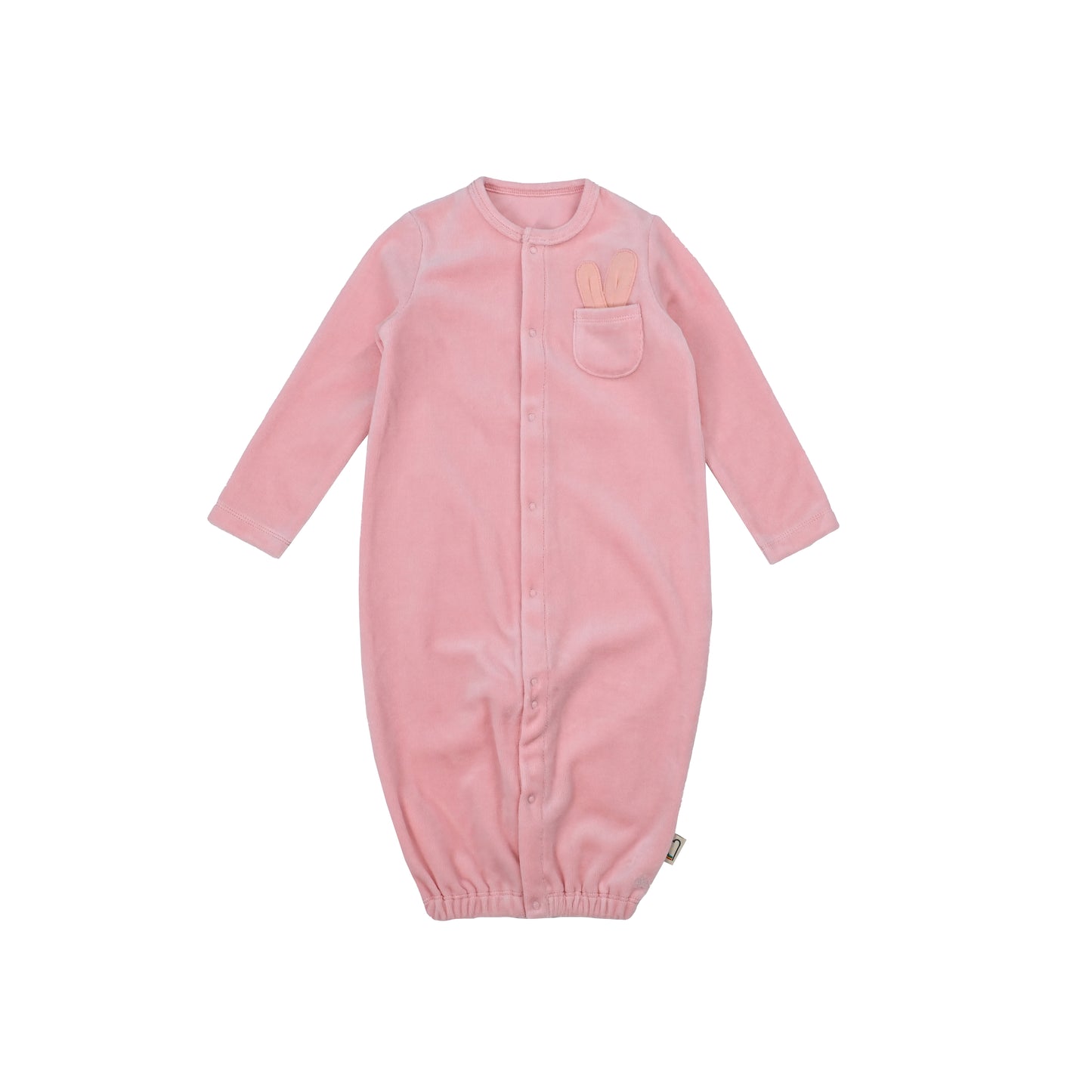 BABY VELOUR TWO-WAY KIMONO OR PLAYSUIT