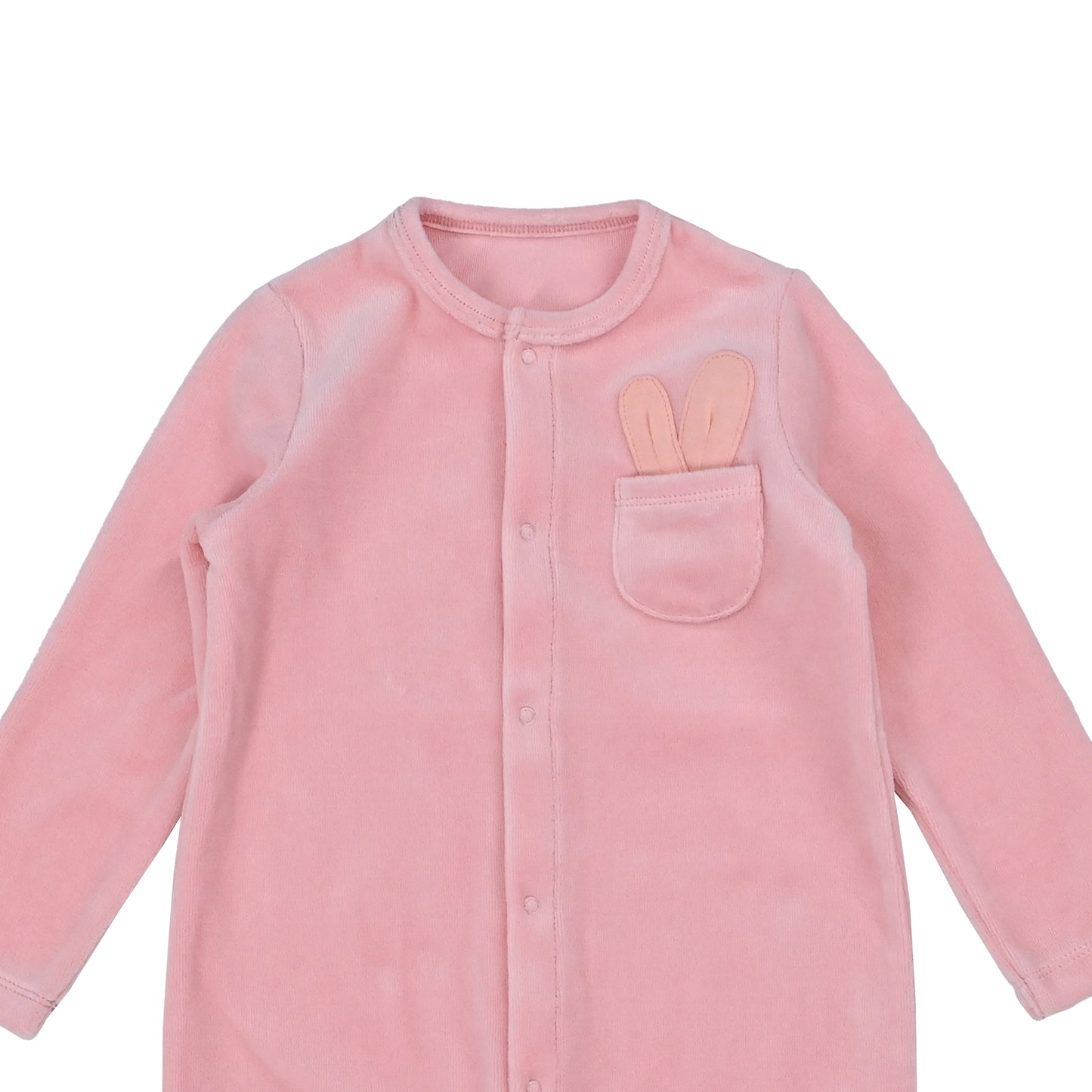 BABY VELOUR TWO-WAY KIMONO OR PLAYSUIT