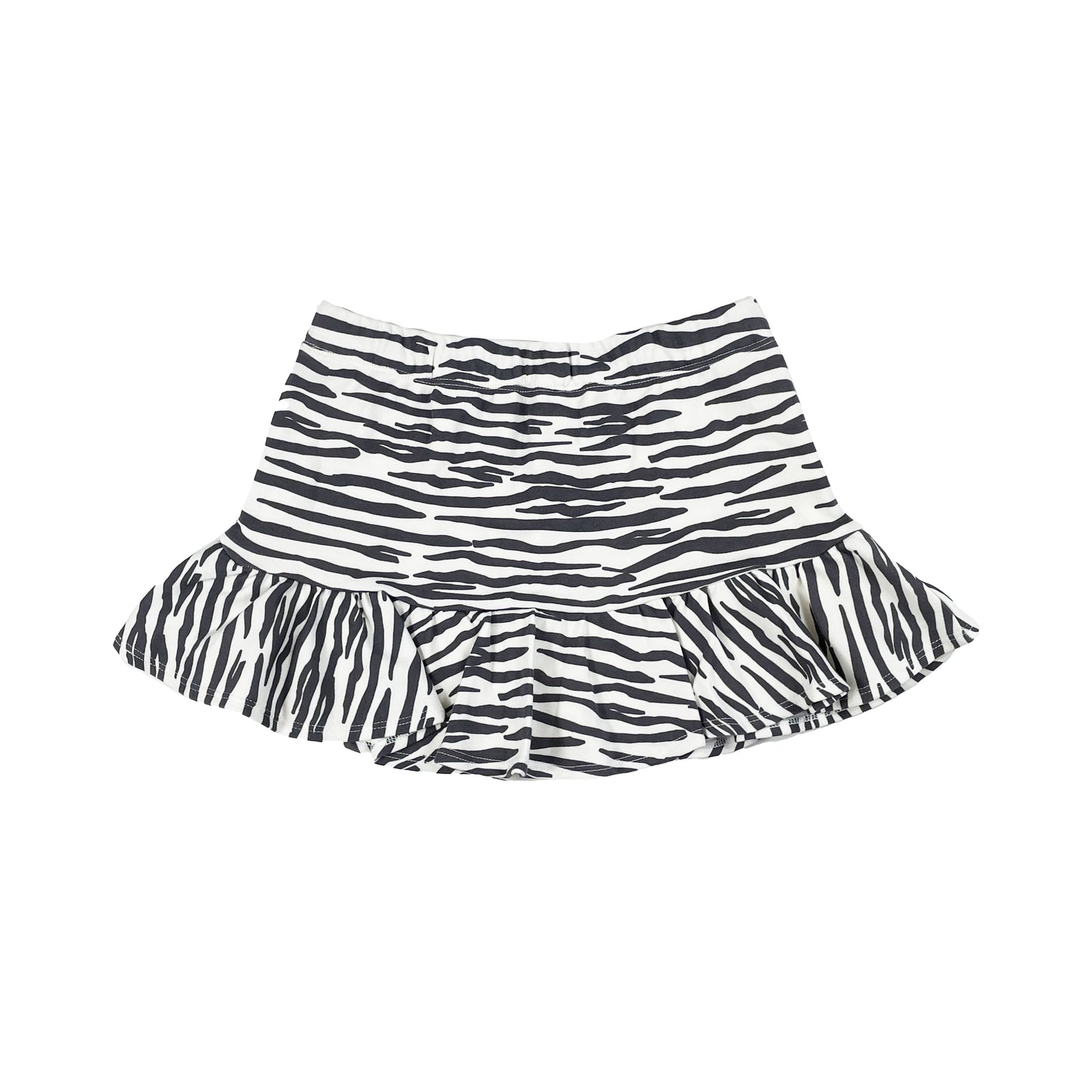 BABY/KIDS ZEBRA PRINT FRILL HEM SKORT