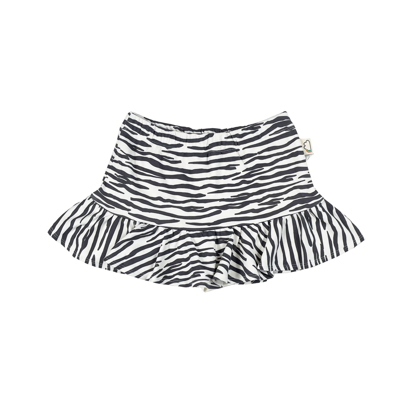 BABY/KIDS ZEBRA PRINT FRILL HEM SKORT