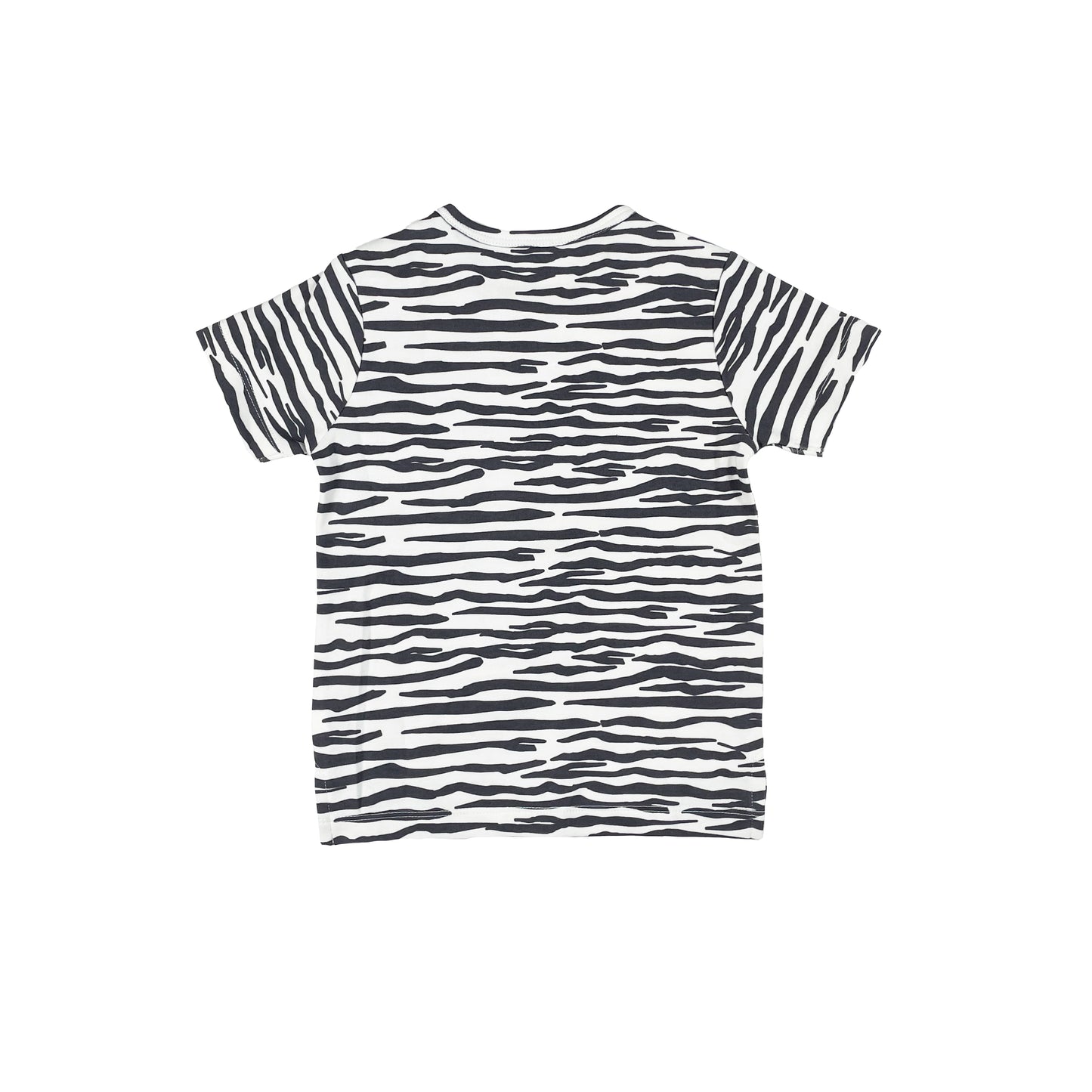 KIDS LET'S EXPLORE ZEBRA PRINT T-SHIRT