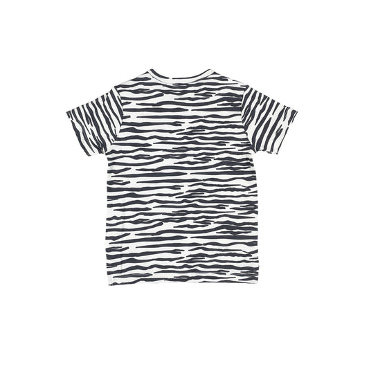KIDS LET'S EXPLORE ZEBRA PRINT T-SHIRT