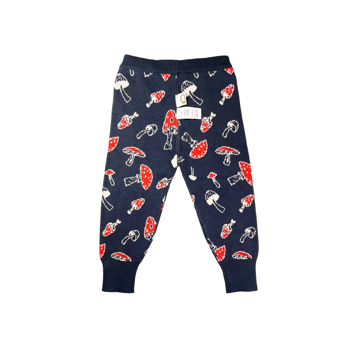 KIDS RED MUSHROOM PRINT JOGGING PANTS