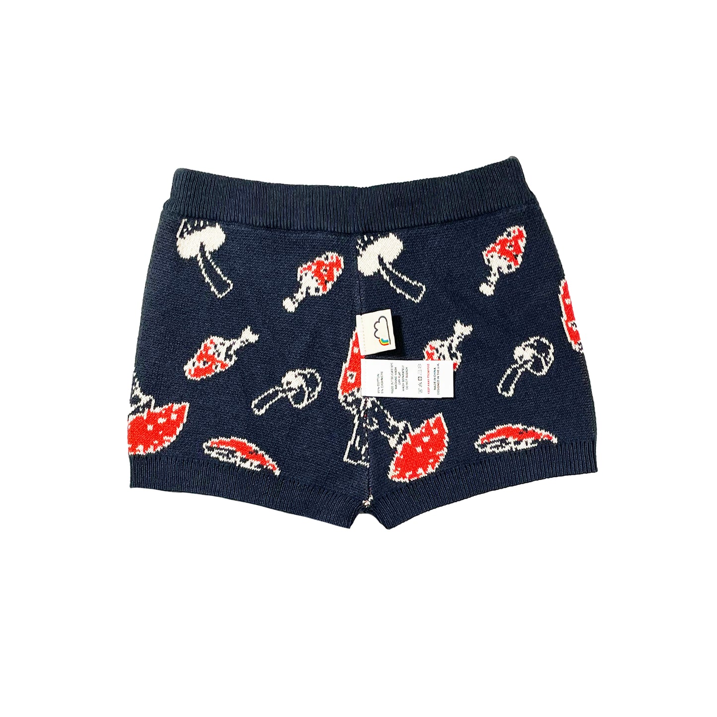 KIDS RED MUSHROOM SHORTS