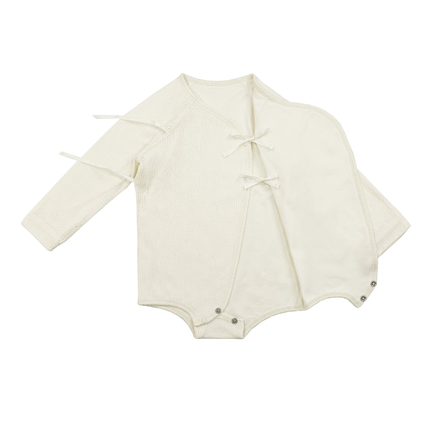 BABY SIGNATURE POINTELLE DOUBLE LAYER LONG-SLEEVE BODY
