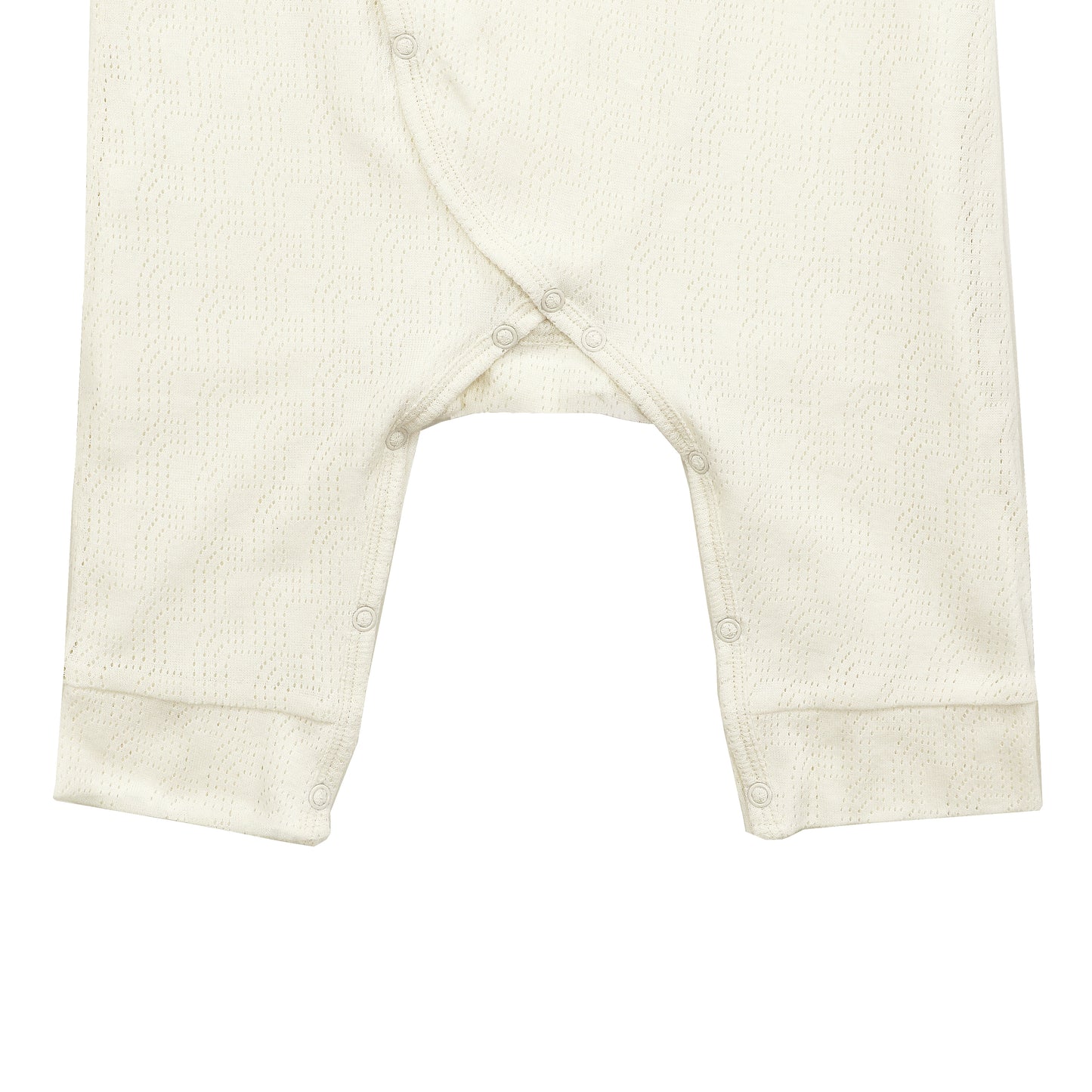 童裝BB衫有機棉 - r 標誌性印花雙層長袖連身衣