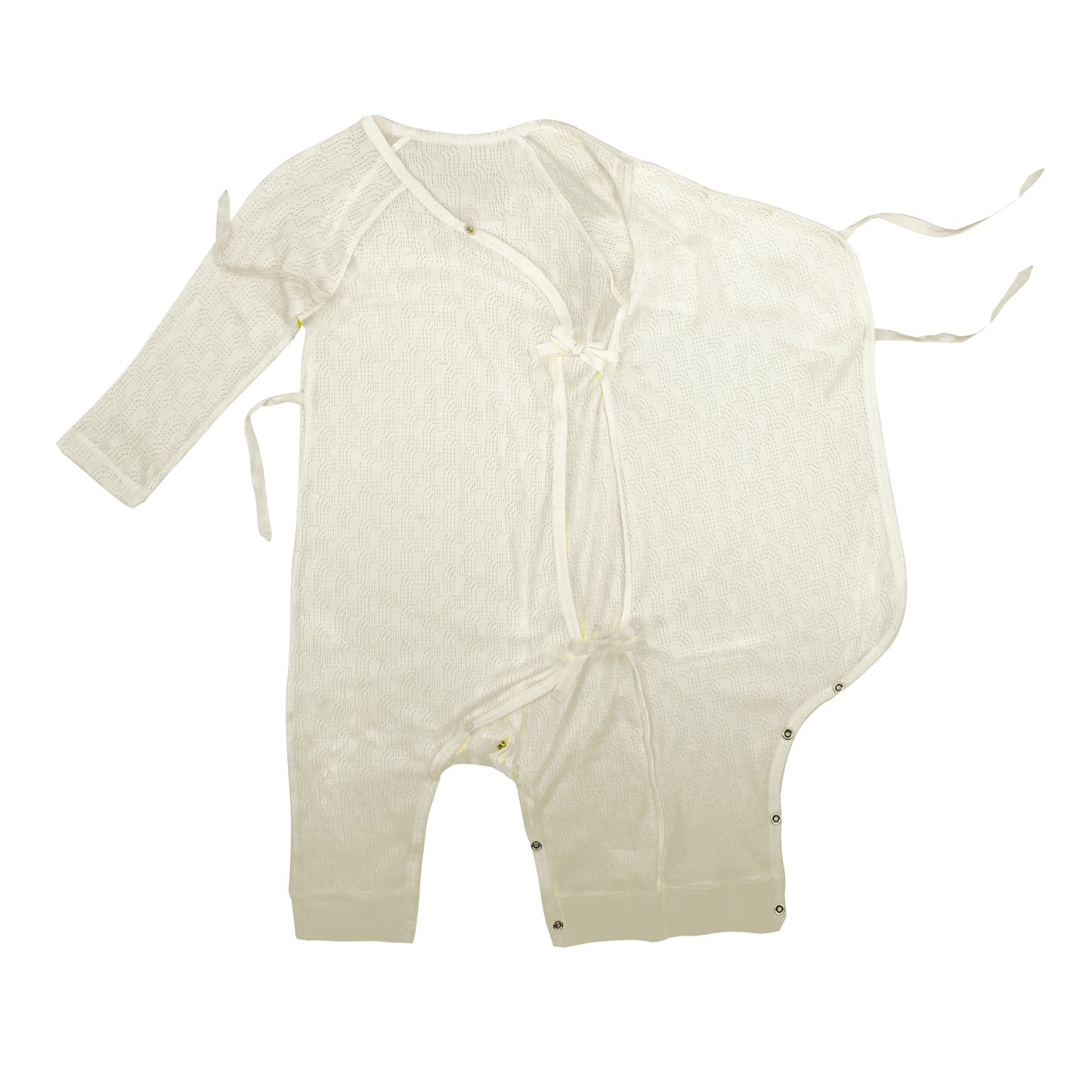 BABY SIGNATURE POINTELLE LONG-SLEEVES PLAYSUIT