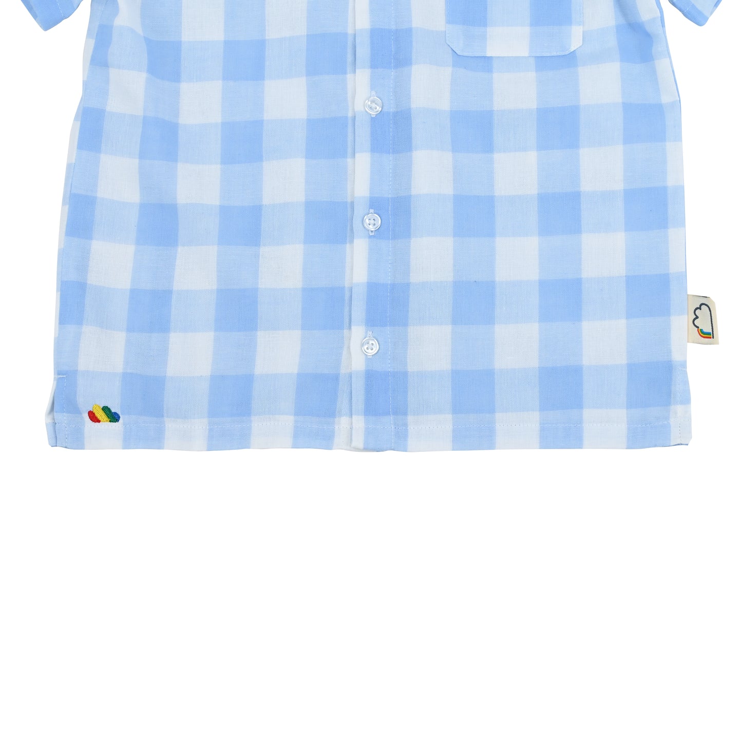 KIDS BLUE CHECK SHORT-SLEEVE SHIRT