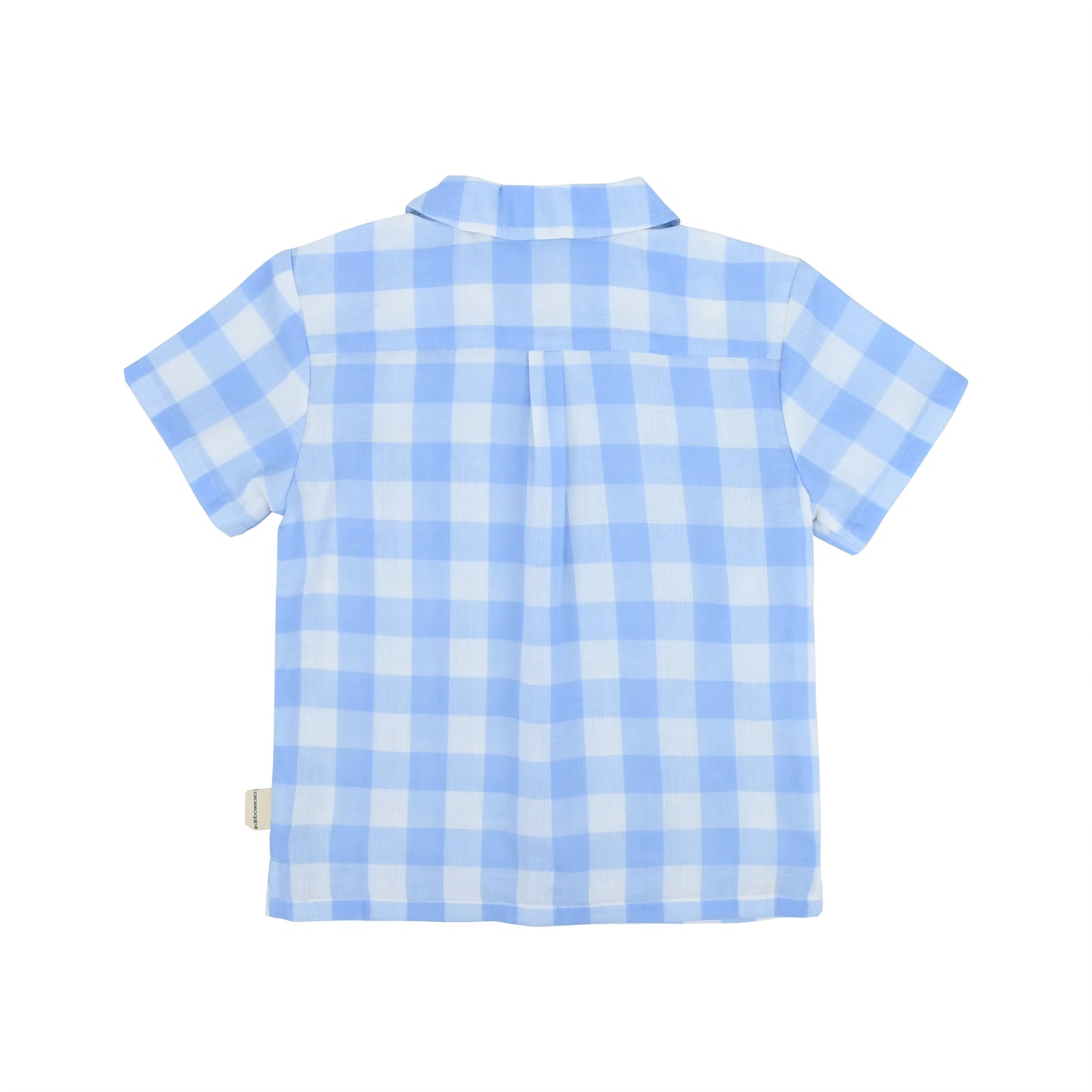 KIDS BLUE CHECK SHORT-SLEEVE SHIRT