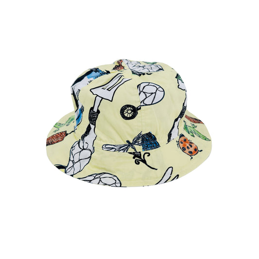 童裝/成人有機棉配飾 - 花園印花太陽帽