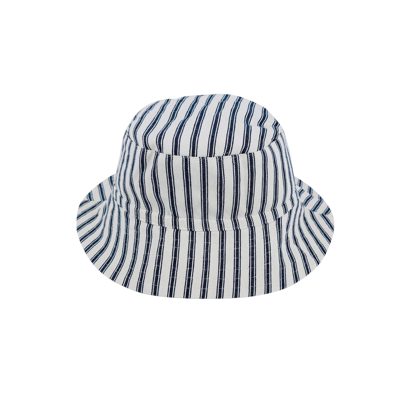童裝/成人配飾 - 深藍色條紋印花太陽帽
