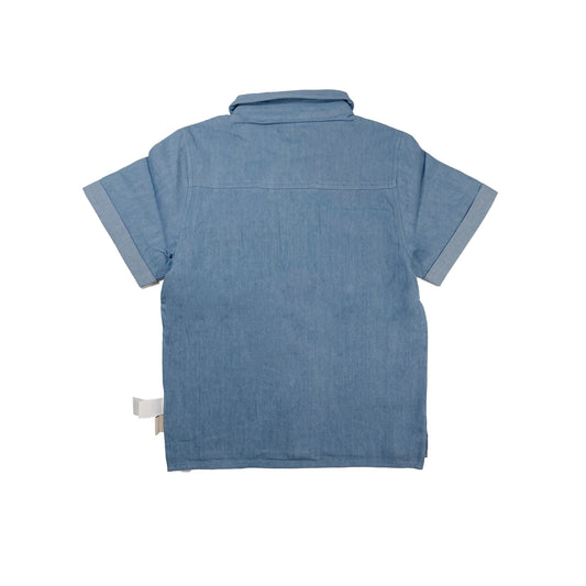 KIDS CHAMBRAY SHORT-SLEEVES SHIRTS