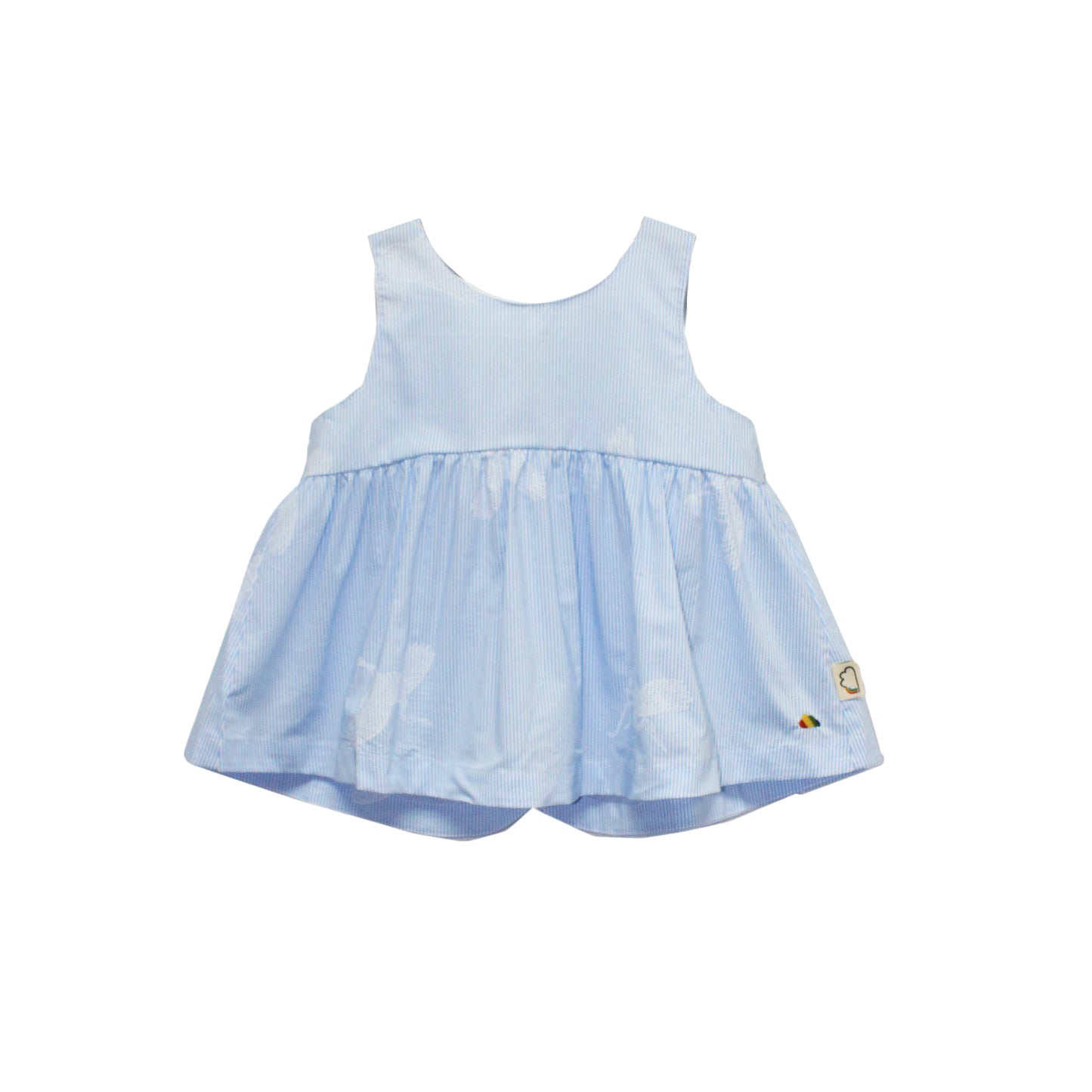 KIDS LIGHT BLUE BEES ROUND NECK VEST