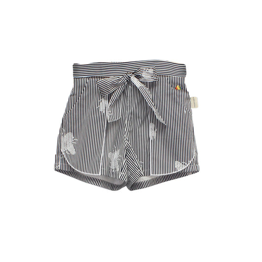 女童裝 - 灰色蝴蝶圖案短褲