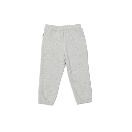 男童裝/女童裝有機棉 - 蘑菇圖案灰色運動褲