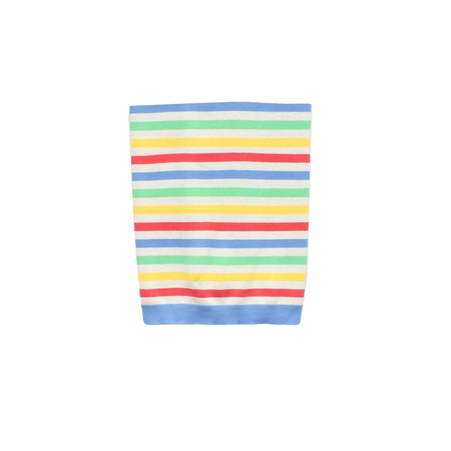 童裝有機棉配飾 - 字母彩虹印花針織毯子
