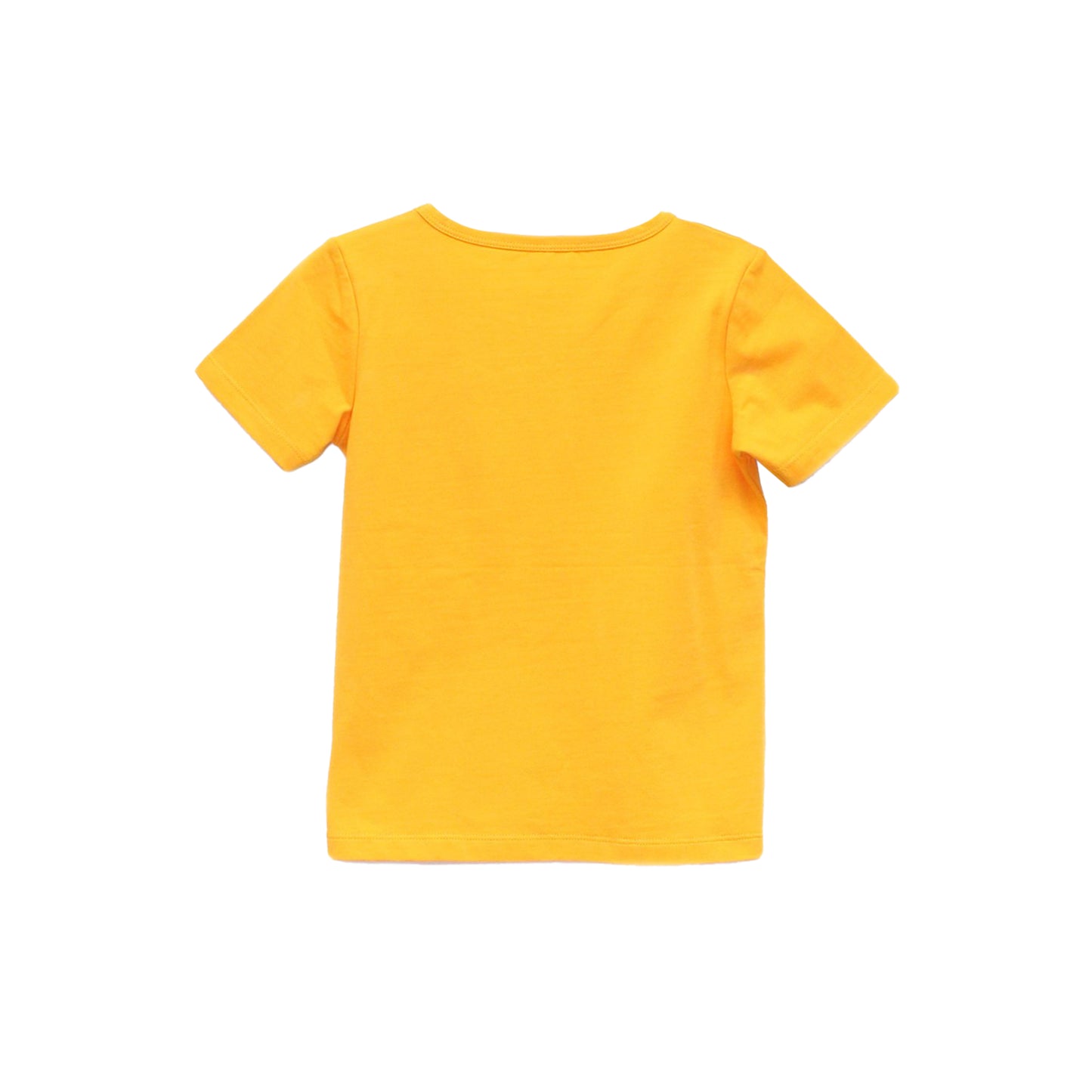 童裝 - 橙黃色車厘子口袋短袖上衣
