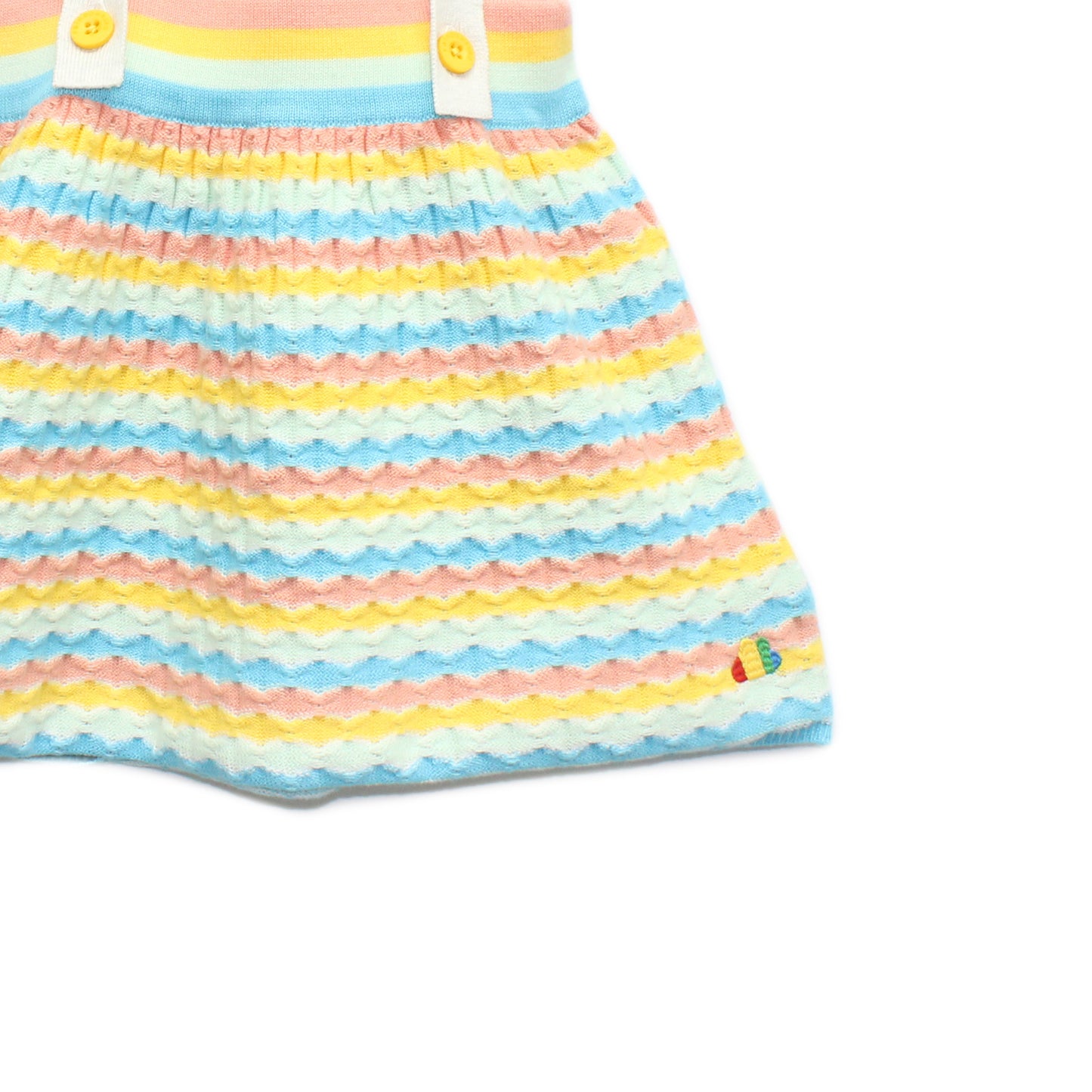 女童裝有機棉 - 彩虹系列背帶可拆式半截裙