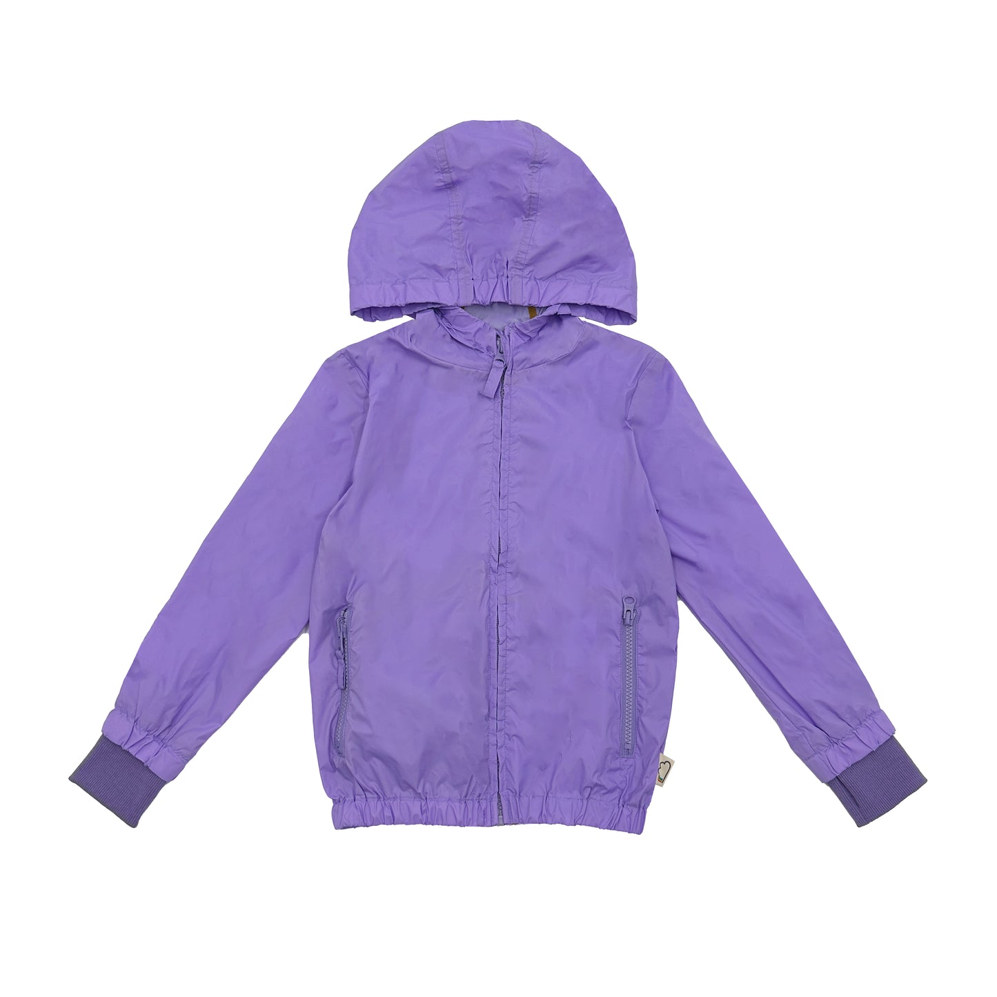 KIDS ZIPPED LONG-SLEEVES WATERPROOF JACKET