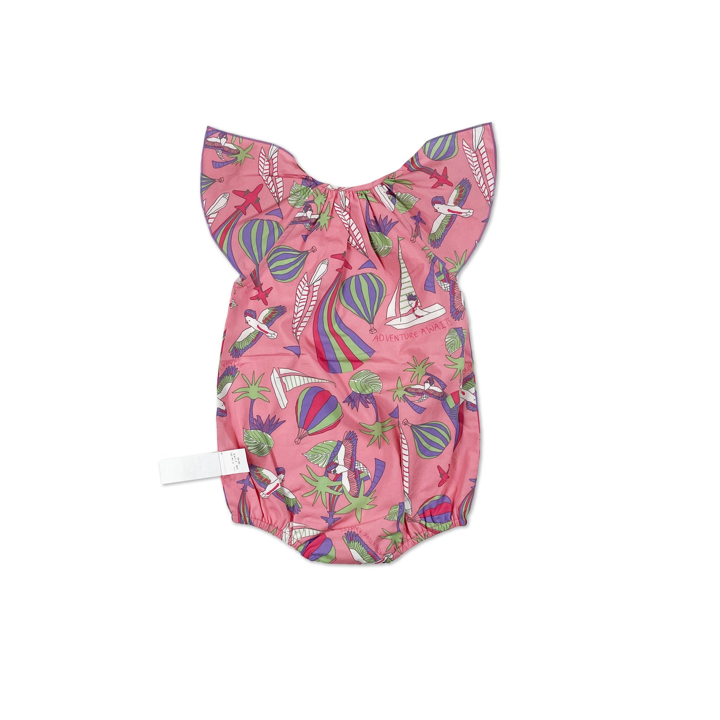 BABY PARROT PRINT FRILL SLEVE BODY
