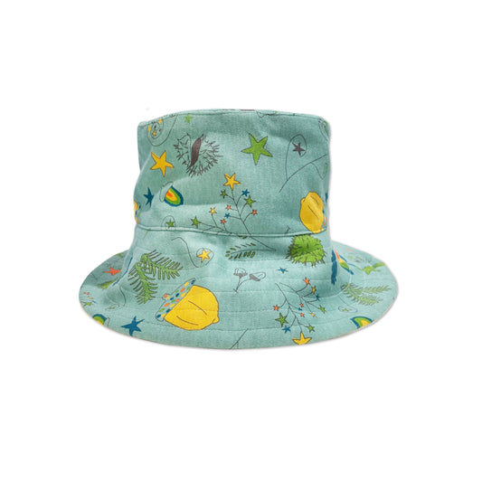 童裝有機棉配飾 - 果實印花太陽帽